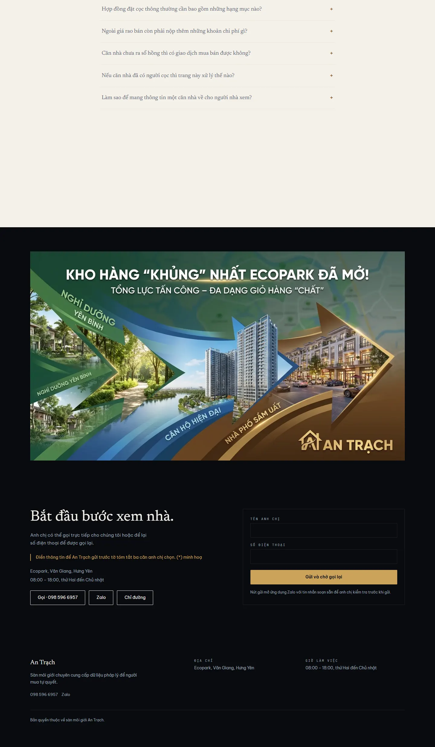 Website demo An Trạch trên máy tính — phần 9/9