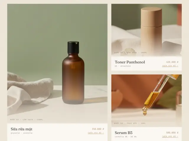 Giữa trang website demo Lành Skincare