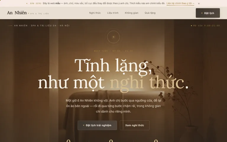 Web Spa & Wellness do HAYWEB dựng